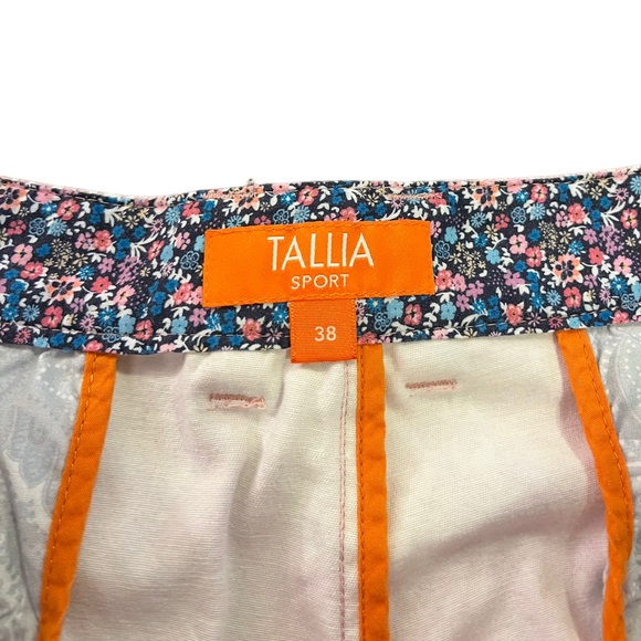 Tallia Sport Shorts | Modern Fit Stretch | Coral/Pink Pattern | Men’s 38 - Picture 5 of 8